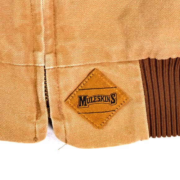 Muleskin By Carhartt Workwear Jacket Beige Men's Size M 100% Cotton Canvas - Picture 6 of 15